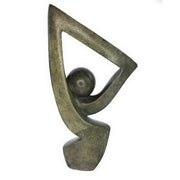 Geometric Abstract Sculpture – Shona Stone Art from Zimbabwe