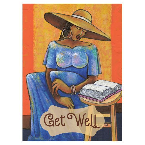 African American Get Well Soon Card