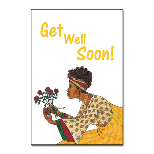 African American Get Well Soon Card