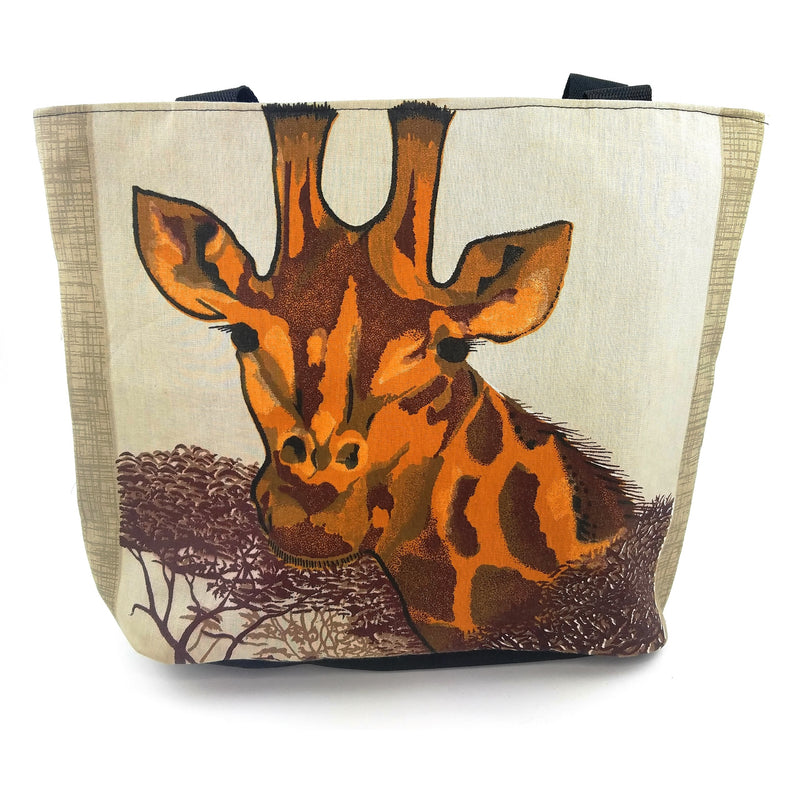 Handmade African Giraffe Tote Bag