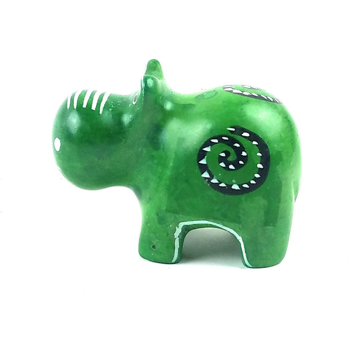 Miniature Soapstone Hippo Figurine – Handmade in Kenya