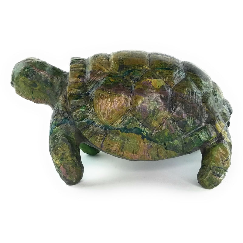Green Stone Turtle (African Tortoise) Sculpture