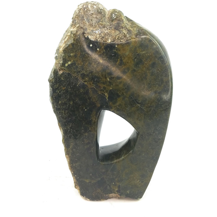 Hair Beauty Woman Sculpture – Hand Carved Shona Green Serpentine