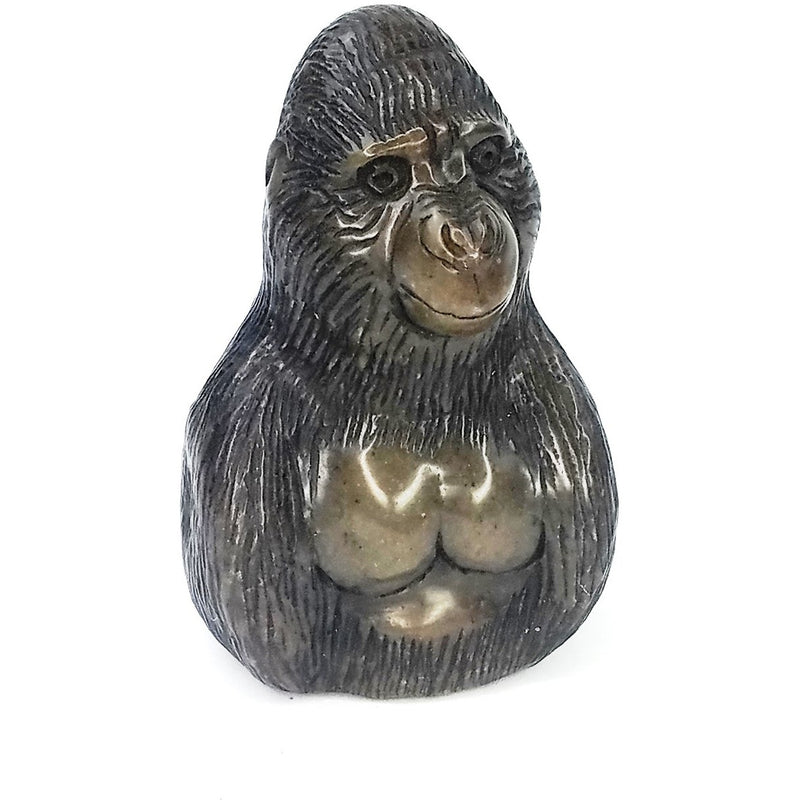 Hand-Carved African Ape Statue