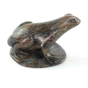 Hand-Carved African Frog Statue