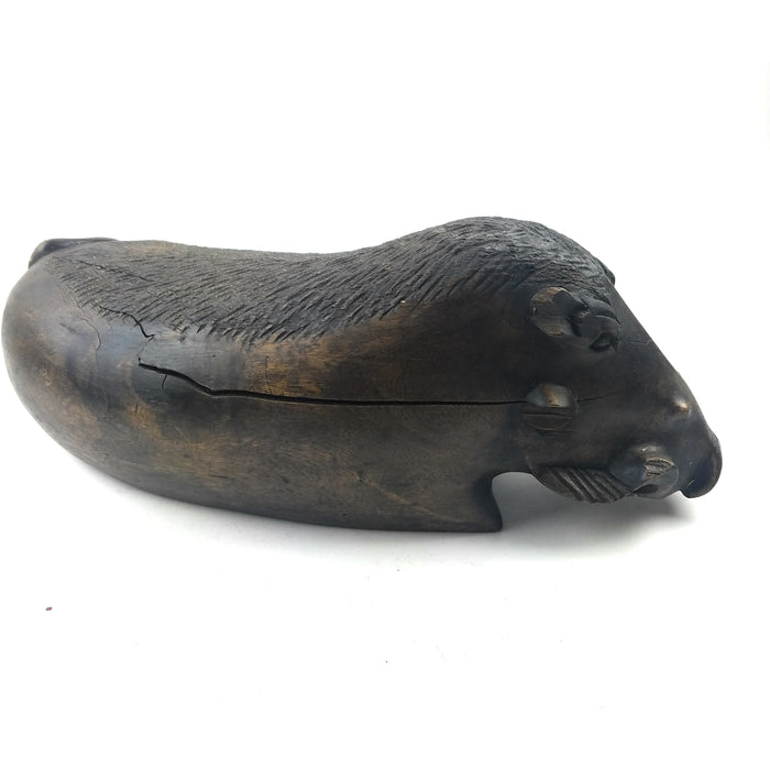 Hand-Carved African Warthog Sculpture – Shona Art from Zimbabwe