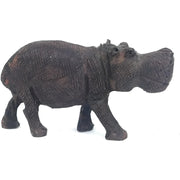 Hand-Carved Ironwood Hippo Sculpture – Shona Art from Zimbabwe