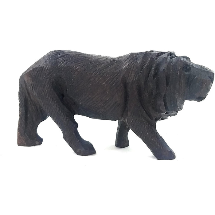 Hand-Carved Ironwood Lion Sculpture – Shona Art from Zimbabwe