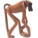 Hand-Carved Wooden Baboon Sculpture – Shona Art from Zimbabwe