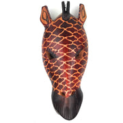 Hand-Carved Wooden Giraffe Wall Mask – Kenyan Safari Art
