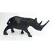 Hand-Carved Wooden Rhino Sculpture | African Art from Kenya