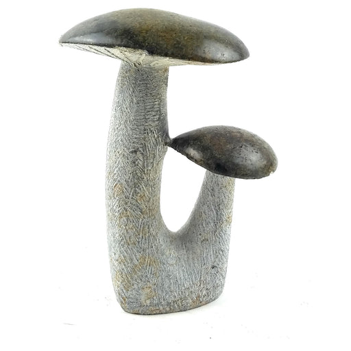 Hand Carved Mushroom Sculpture – Shona Springstone Art from Zimbabwe