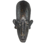 Handcrafted Recycled Metal African Mask – Fair Trade Wall Art from Zimbabwe