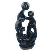 Handcrafted Shona Ukama Family of 7 – Serpentine Sculpture from Zimbabwe