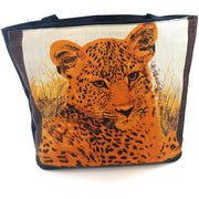 Handmade African Cheetah Tote Bag