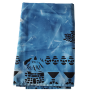 Handmade African Tablecloth – Tie-Dye Blue Guinea Fowl Design | Fair Trade Zimbabwe