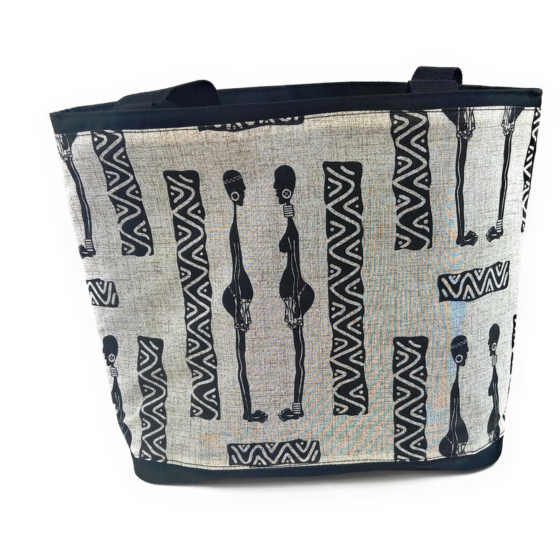 Handmade African Village Women Tote Bag