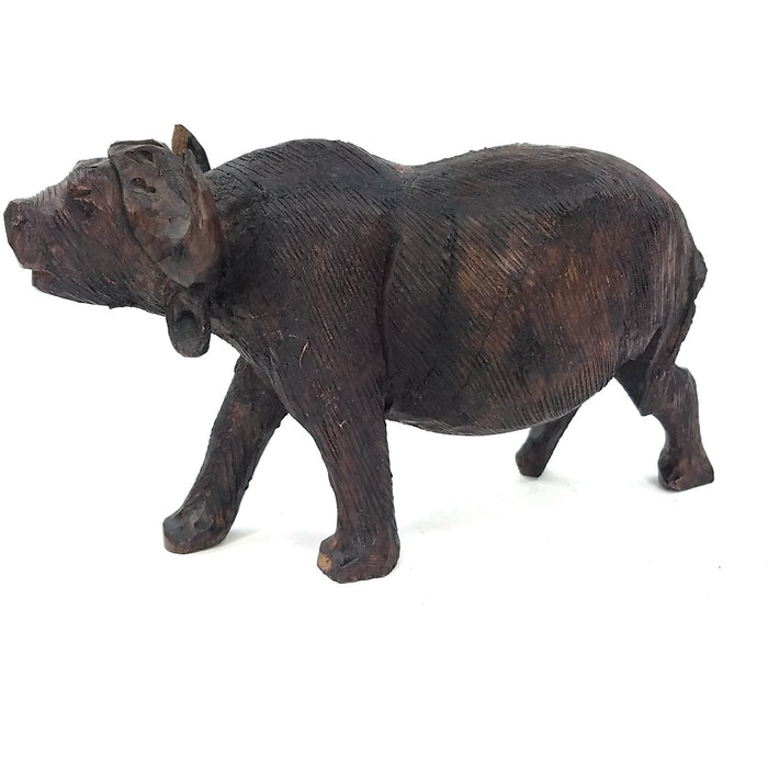 Ironwood Buffalo Sculpture | Handmade Shona Art from Zimbabwe