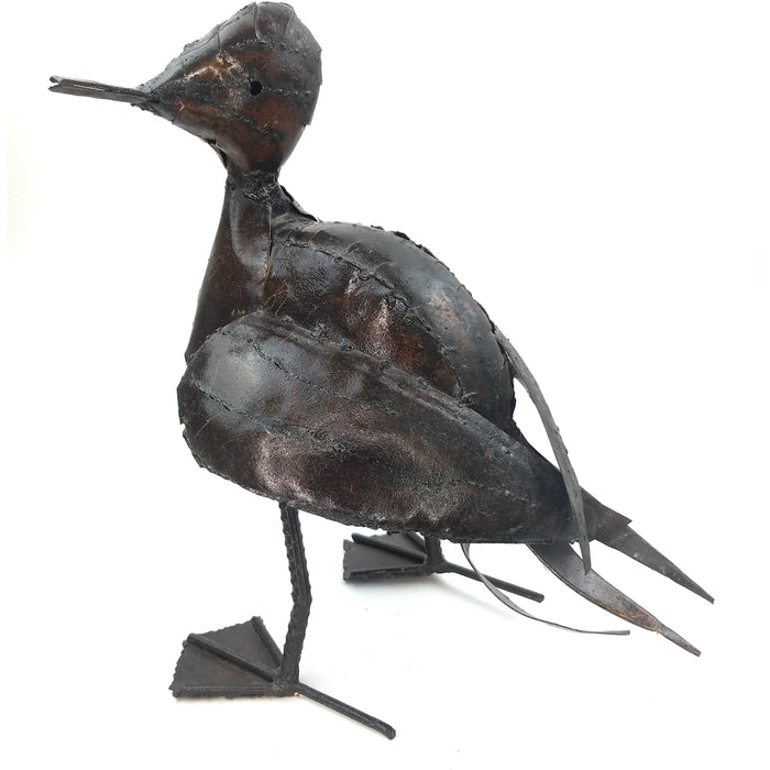 Handmade Large Recycled Metal Runner Duck Sculpture | African Fair Trade Art