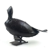 Handmade Recycled Metal Duck Sculpture Facing Forward | African Garden Art