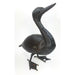 Handmade Recycled Metal Duck Sculpture Looking Up | Fair Trade Art from Zimbabwe
