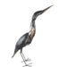 Handmade Recycled Metal Heron Sculpture | Fair Trade African Garden Art