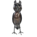 Handmade Recycled Metal Owl Sculpture | Fair Trade Art from Zimbabwe
