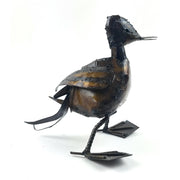 Handmade Recycled Metal Standing Runner Duckling | Fair Trade African Art