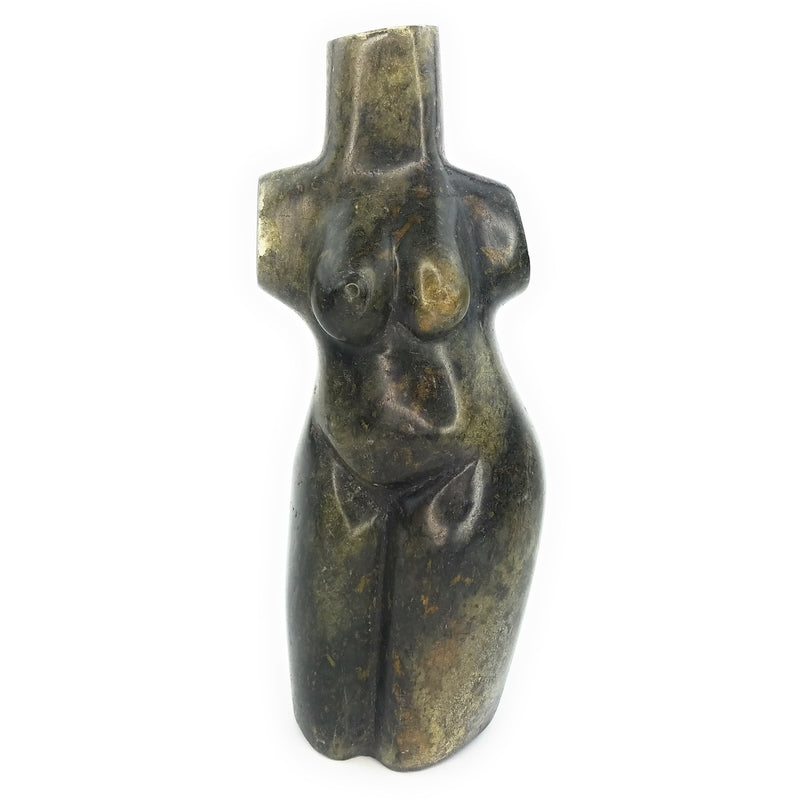 Handmade Standing Female Torso – Zimbabwe Shona Sculpture