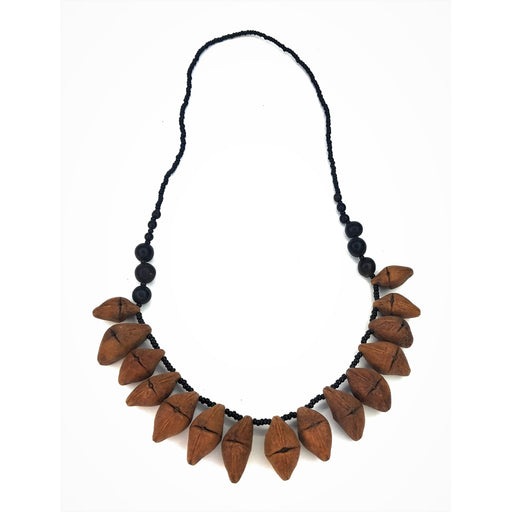 Handmade Zimbabwe Seed Necklace – Natural Wild Seed Statement Jewelry