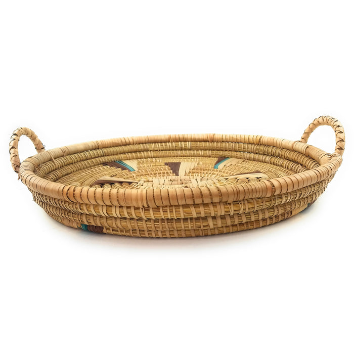 Handwoven Wicker Tray – Shona Artisan Craft from Zimbabwe