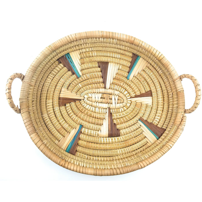 Handwoven Wicker Tray – Shona Artisan Craft from Zimbabwe