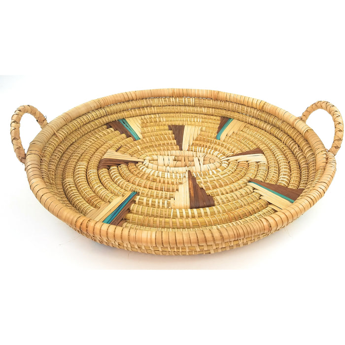 Handwoven Wicker Tray from Zimbabwe | Shona Artisan Craft