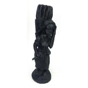 Hardworking Woman Sculpture – Handcrafted African Statue from Tanzania