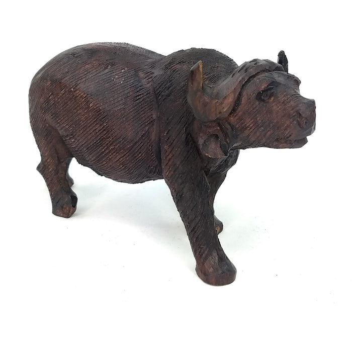 Ironwood Buffalo Sculpture | Handmade Shona Art from Zimbabwe