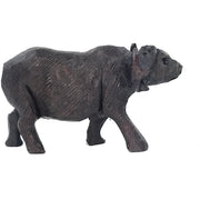Hand-Carved Ironwood Buffalo Sculpture – Shona Art from Zimbabwe