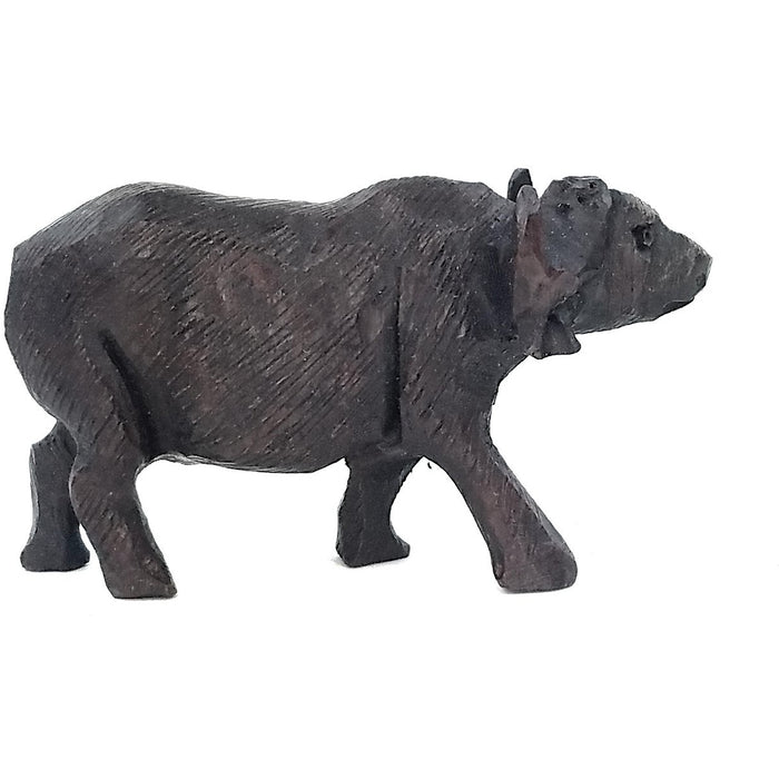 Hand-Carved Ironwood Buffalo Sculpture – Shona Art from Zimbabwe