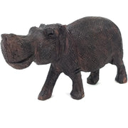 Hand-Carved Ironwood Hippo Sculpture | Shona Art from Zimbabwe