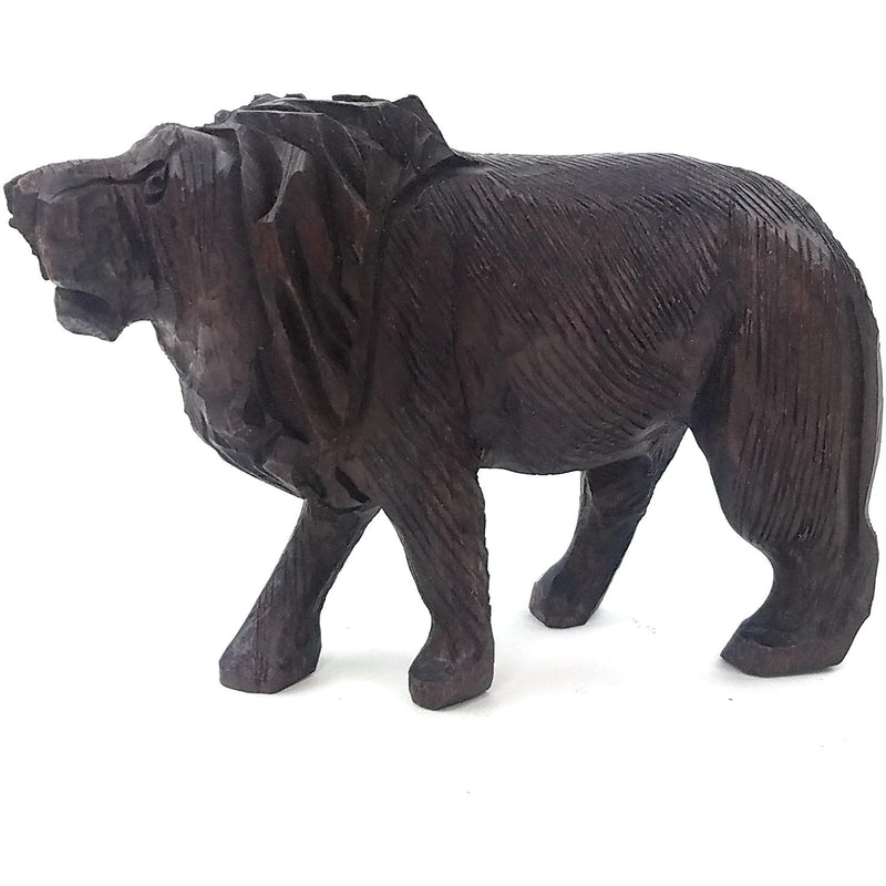 Hand-Carved Ironwood Lion Sculpture | Shona Art from Zimbabwe