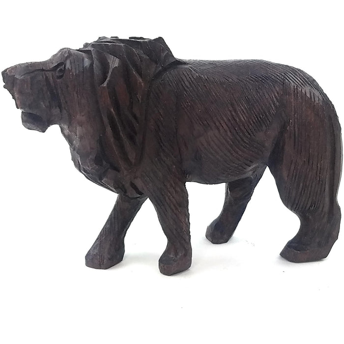 Hand-Carved Ironwood Lion Sculpture | Shona Art from Zimbabwe