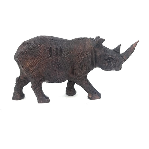 Ironwood Rhino Sculpture | Handmade Shona Art from Zimbabwe