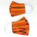 Kente Cloth Face Mask – Orange Green Black | African Print Mask