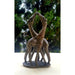 Kissing Giraffe Couple Sculpture | Hand Carved Zimbabwe