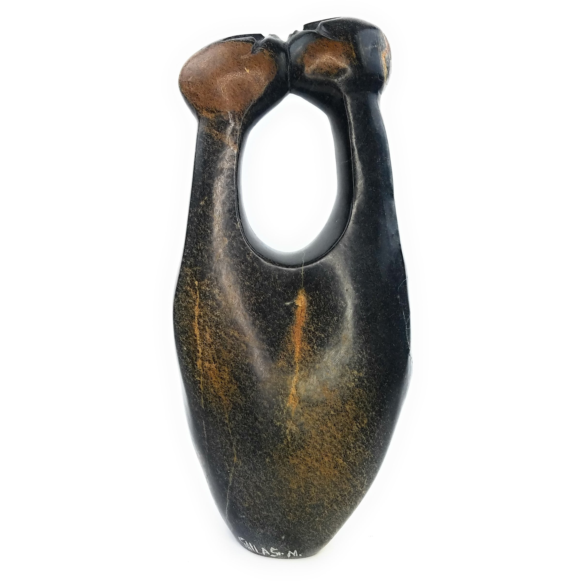 Kissing Parents Family of Five – Springstone Serpentine Sculpture — A ...