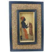 Kneeling Working Woman Shadow Box – Handmade African Wall Art from Zimbabwe