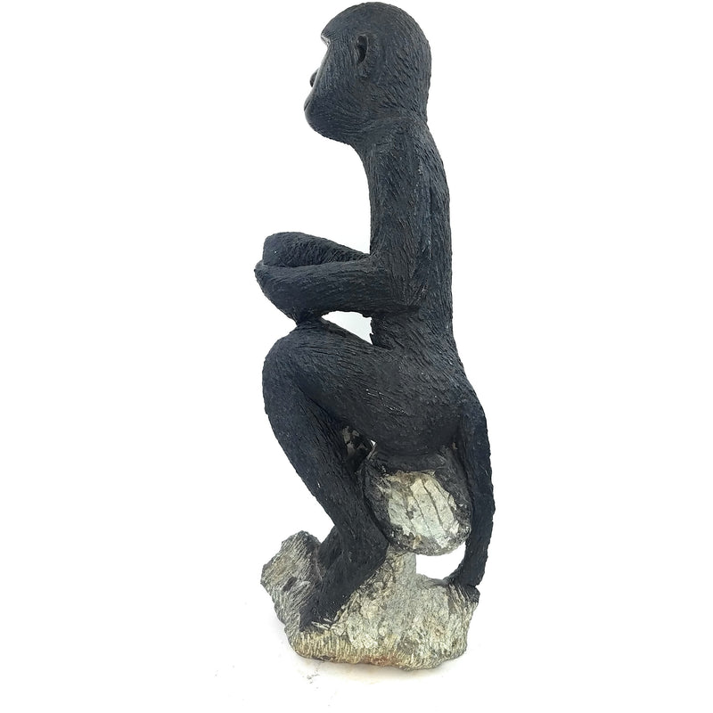 Large African Monkey Sculpture – Hand Carved Shona Springstone from Zimbabwe