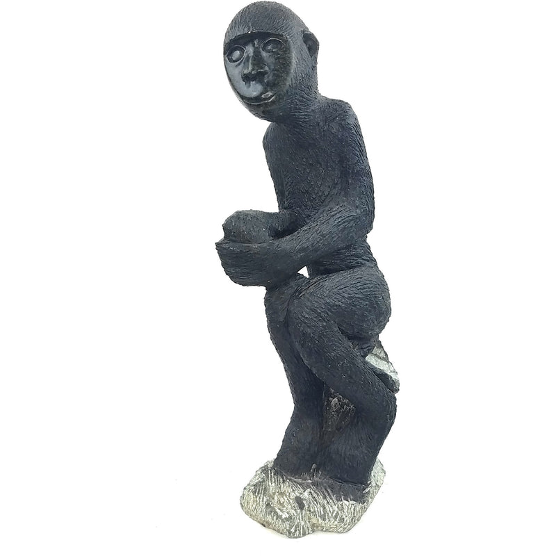 Large African Monkey Sculpture – Shona Springstone Art