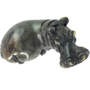 Large Hippo Sculpture | African Stone Art
