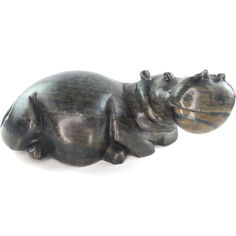 Large Hippo Sculpture | African Stone Art Zimbabwe