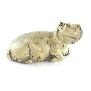 Light Hippo Sculpture | African Stone Art
